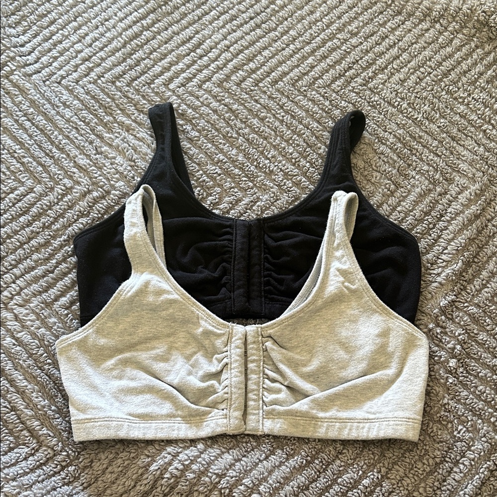 Only Black and Gray Bra Set